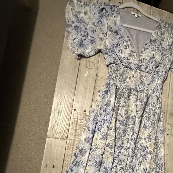 Baltic Born Blue Floral Maxi Dress for Wedding Guest or Event, Bump Friendly - Picture 13 of 14